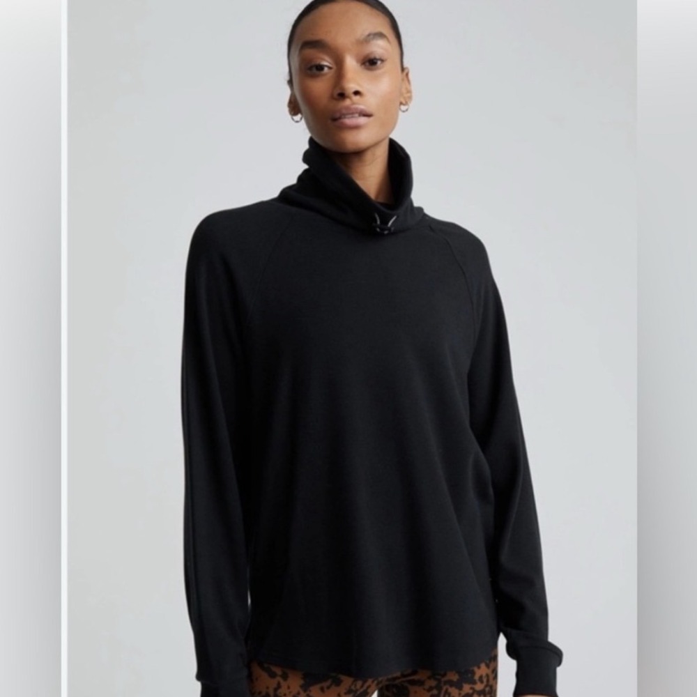 Valley Adkisson Tunic Toggle Cowl Neck Sweater Size Medium